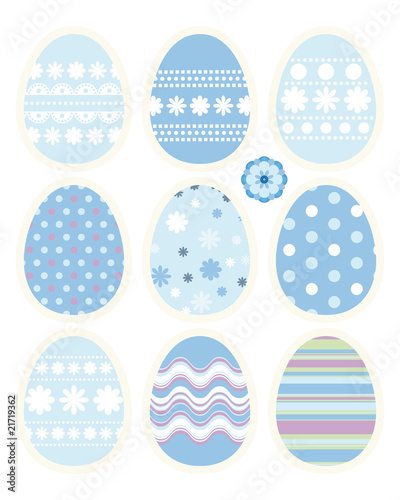 Set of Easter eggs