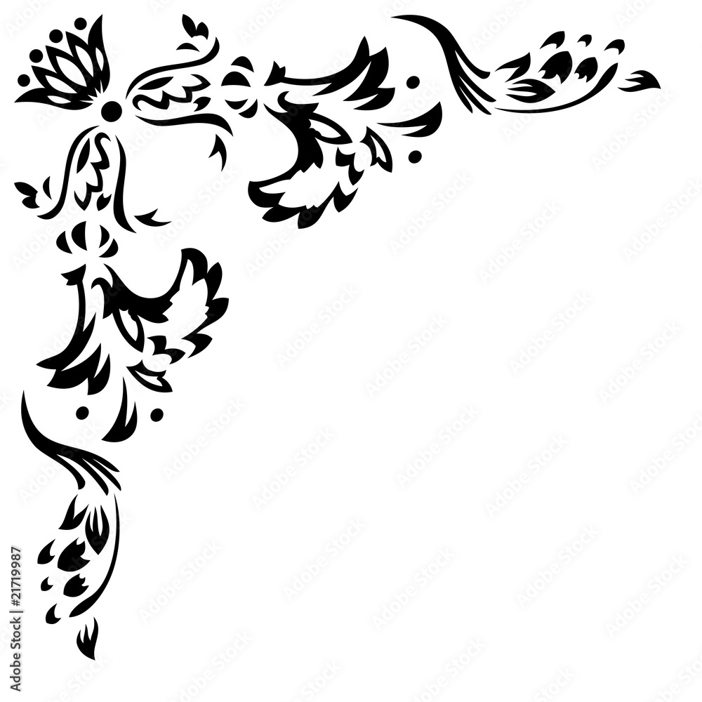 Fototapeta premium Element for design. Corner