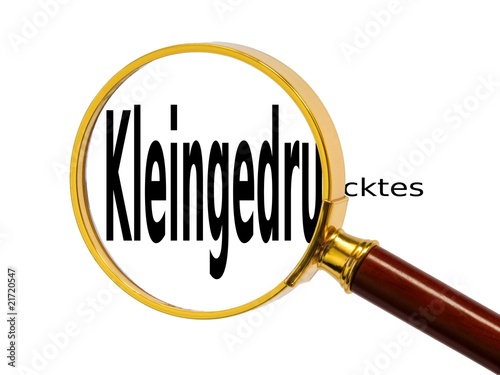 Kleingedrucktes photo