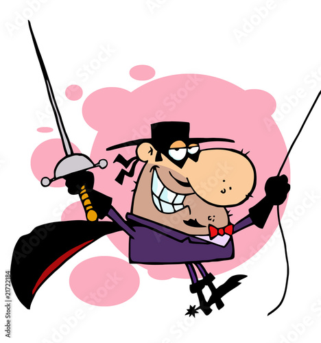 Masked Man Holding A Sword And Swinging,background