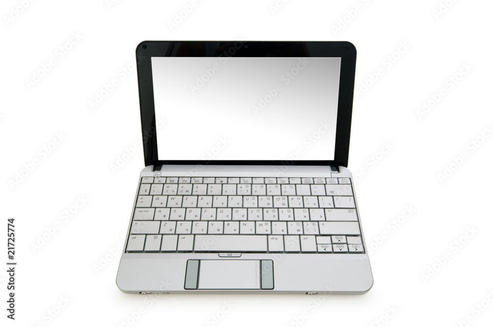 Stylish netbook isolated on the white background Stylish netbook isolated on the white background