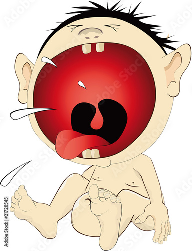 The crying boy
