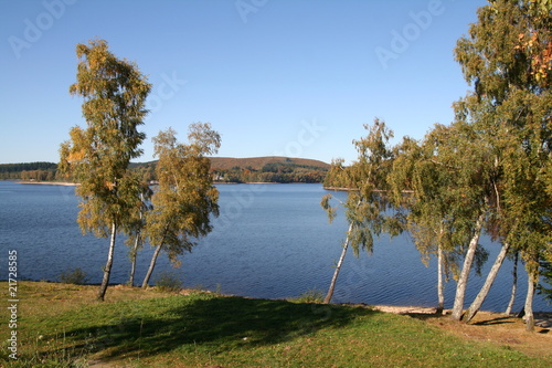 lac chambon en automne