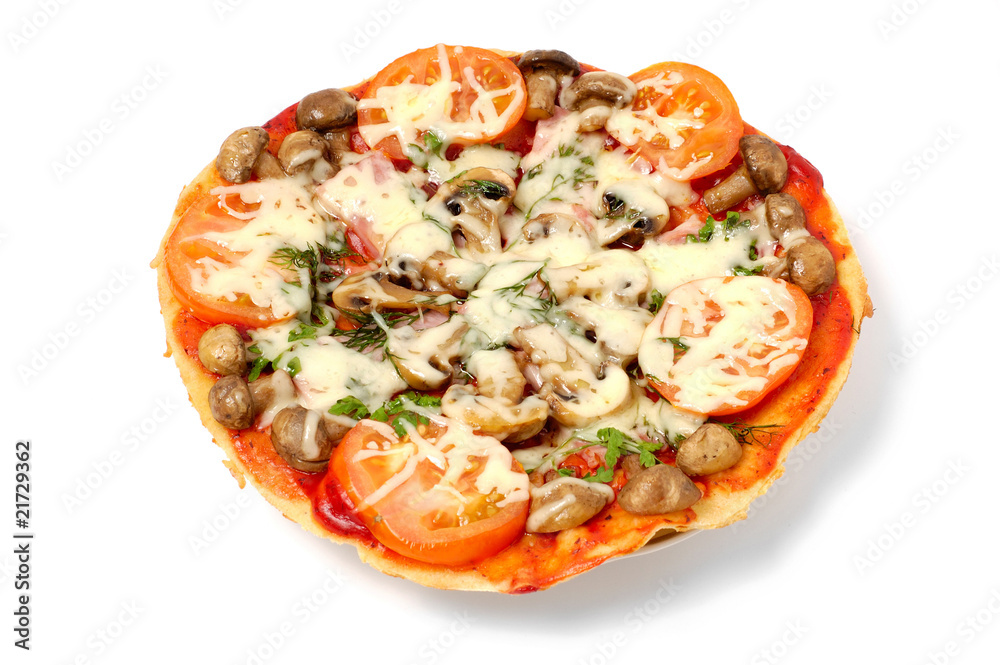 Pizza isolated on white background Pizza isolated on white background