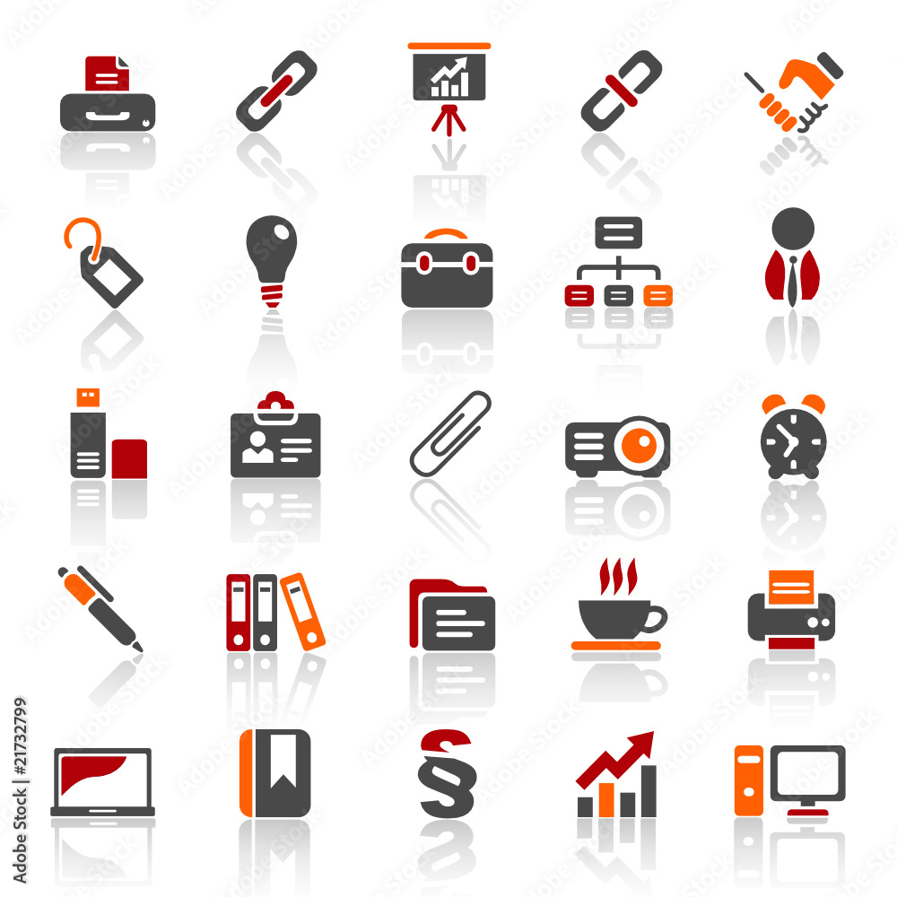 3 color icons - business - set 3 3 color icons - business - set 3