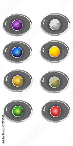 colored buttons