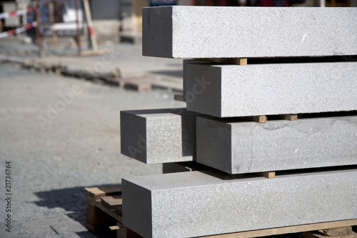 Fotografija Construction site - granite blocks