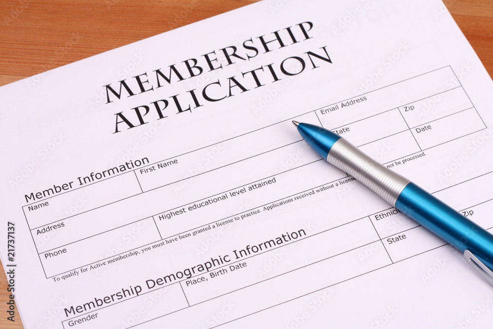 Membership Application Form Membership Application Form