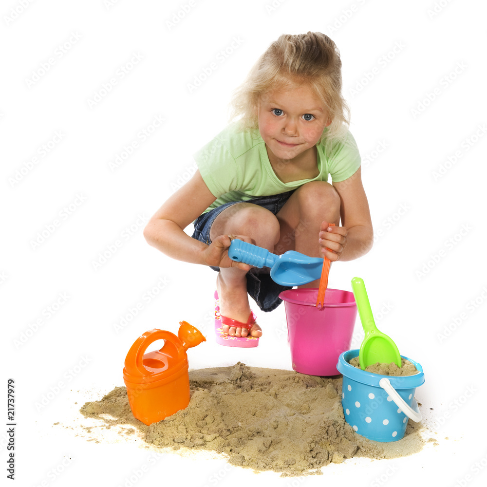Playing with sand Playing with sand