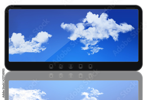 Custom made futuristic media player