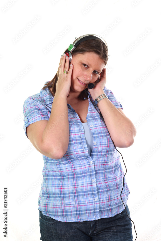 ragazza con le cuffie