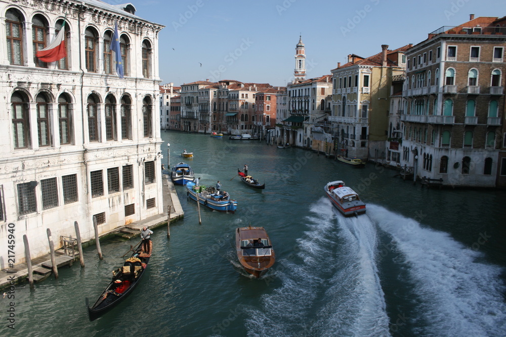 Fototapeta premium Grand Canal from Rialto Bridge,