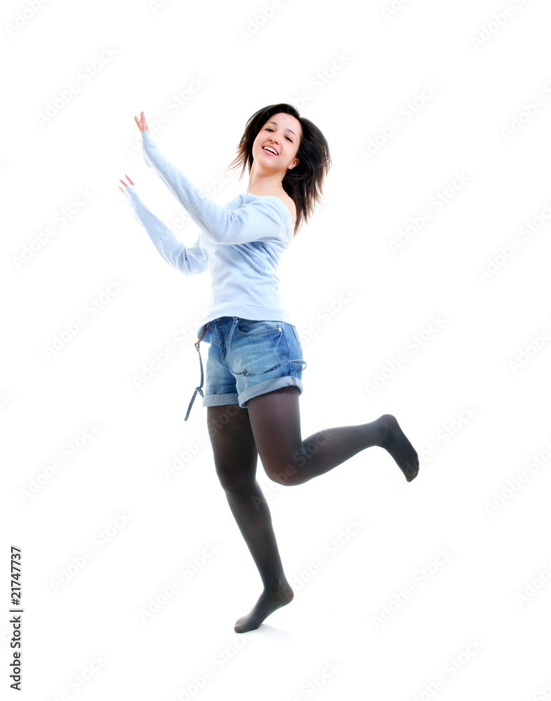 Obraz premium Woman jumping