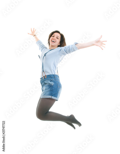 Woman jumping