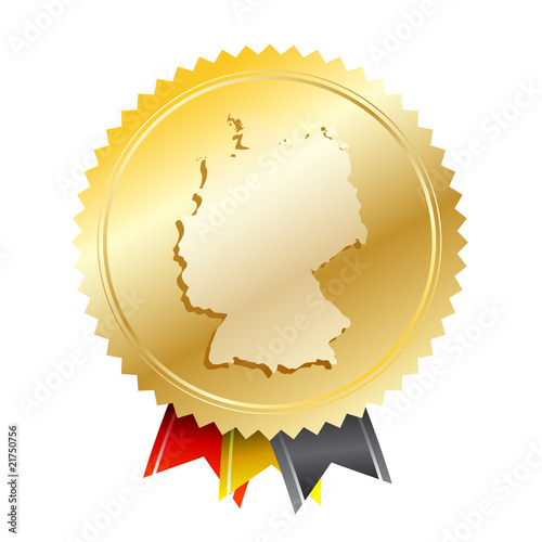 german product guarantee label vector