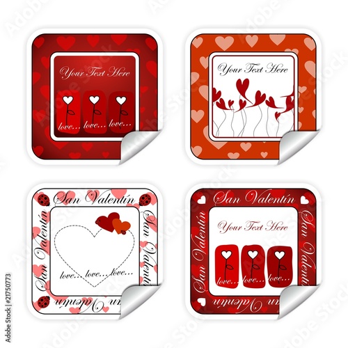 PEGATINAS SAN VALENTIN