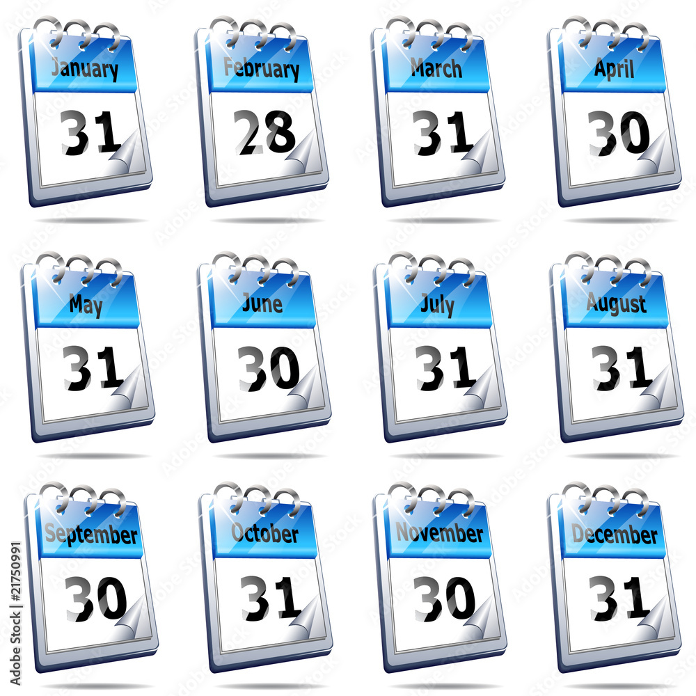 blue calendar