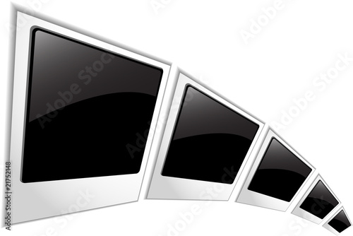the vector polaroid blank photos
