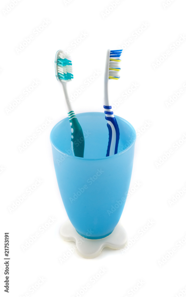 Toothbrush on a cup Toothbrush on a cup