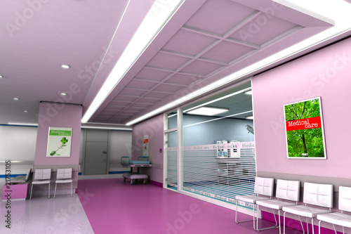 Modern clinic interior