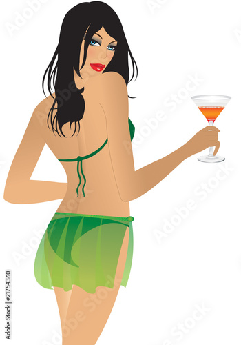 ragazza con drink