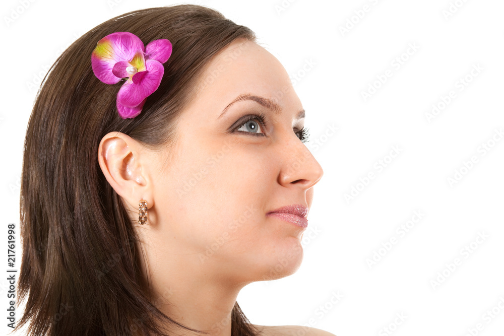 Woman at SPA with Flower Woman at SPA with Flower