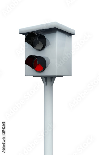 3D - Radarkontrolle - Blitzer freigestellt - 02
