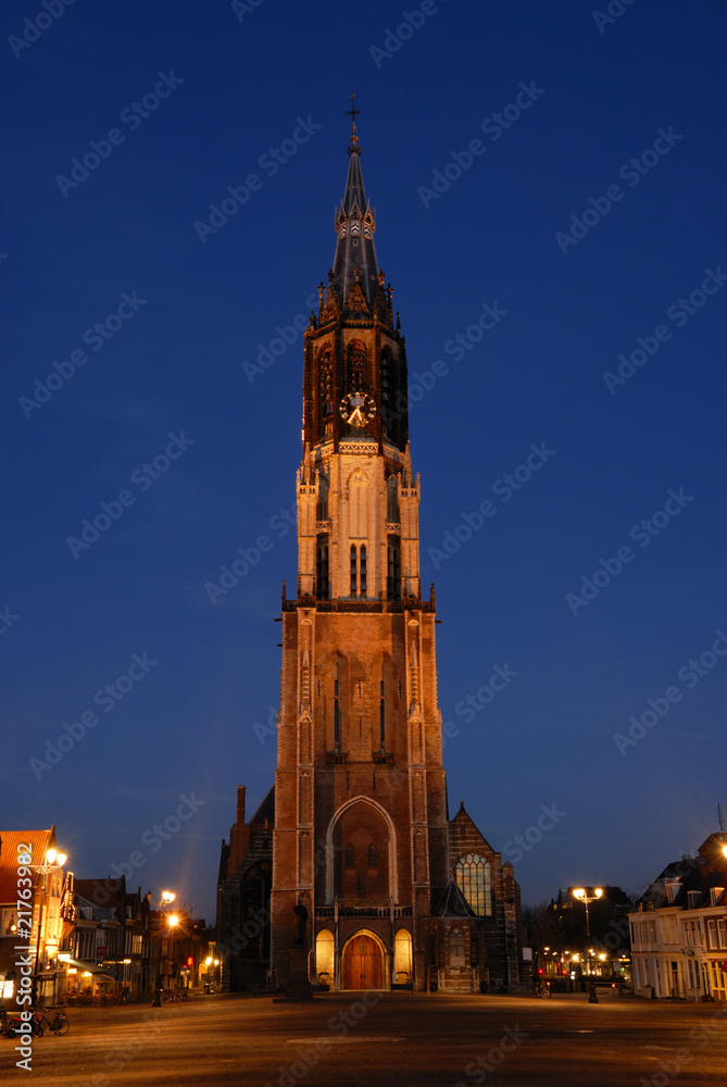 Nieuwe Kerk and Markt, Delft,