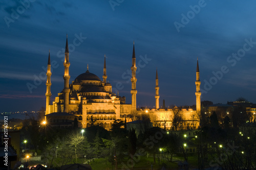 Fototapeta Blue Mosque at dusk Istanbul
