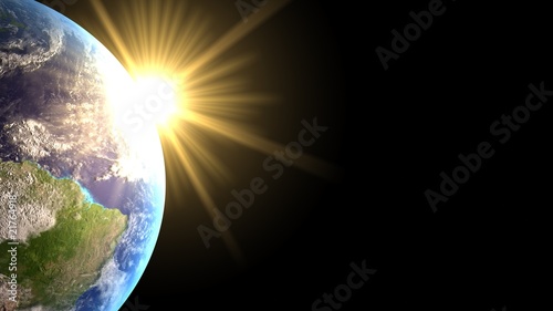 Fototapeta Naklejka Na Ścianę i Meble -  Light on the earth