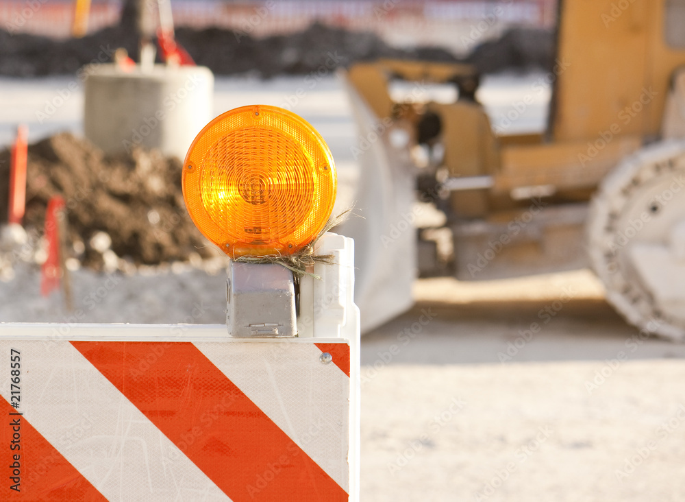 Fototapeta premium roadside construction