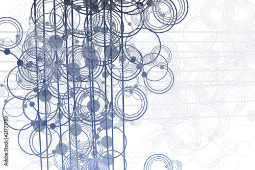 Wallpaper Mural Flowing Lines and Circles Abstract Torontodigital.ca
