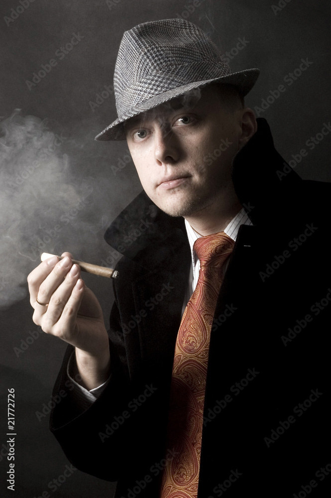Young gentleman in hat Young gentleman in hat