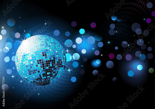 blue abstract party Background