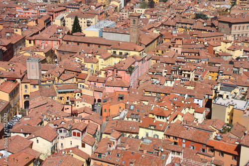 Red brick roofs in Bologna
