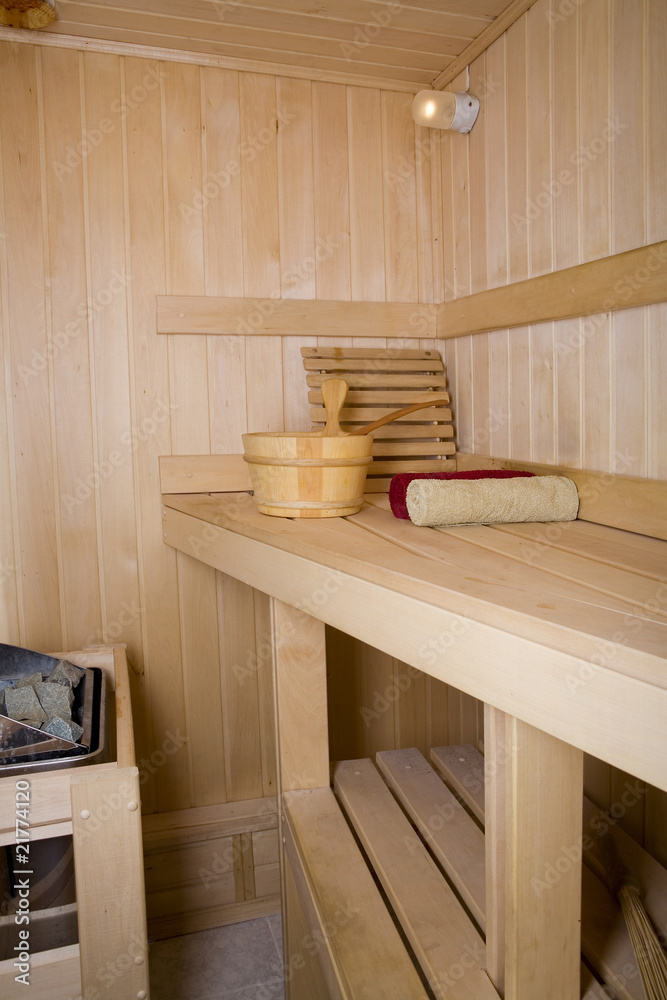 Interior View of Sauna Bath