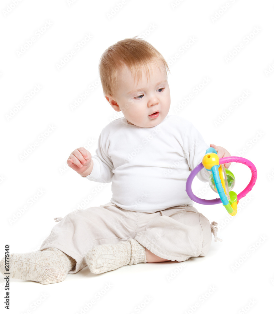 Baby with toy Baby with toy