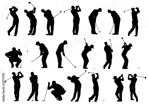 Golf silhouettes