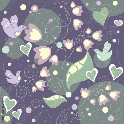 vector seamless floral background