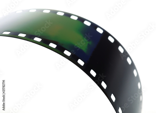 Film on a white background