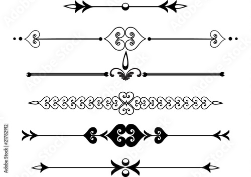 Ornamental rule or rule lines
