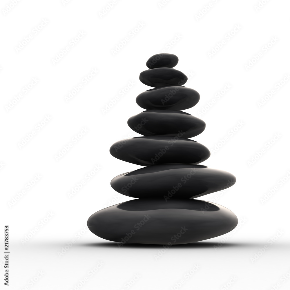 Balanced row from zen pebbles Balanced row from zen pebbles