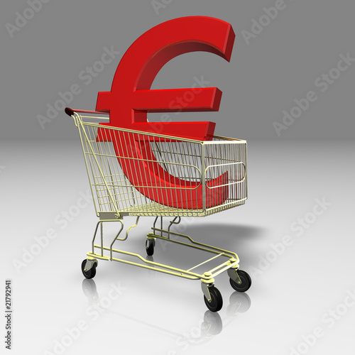 Einkaufswagen Euro