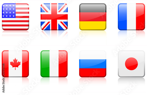 Free Download World flag series  World flag series G8 countries - GFXLoad