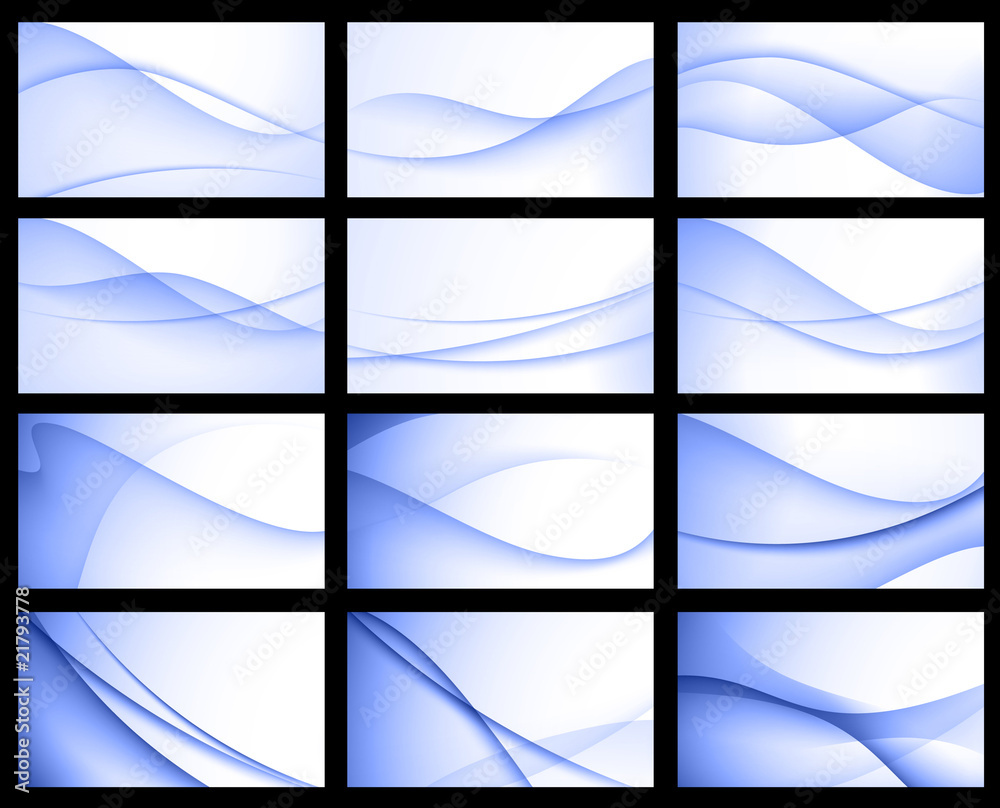 Fototapeta premium Colorful Abstract Floral Wave Background