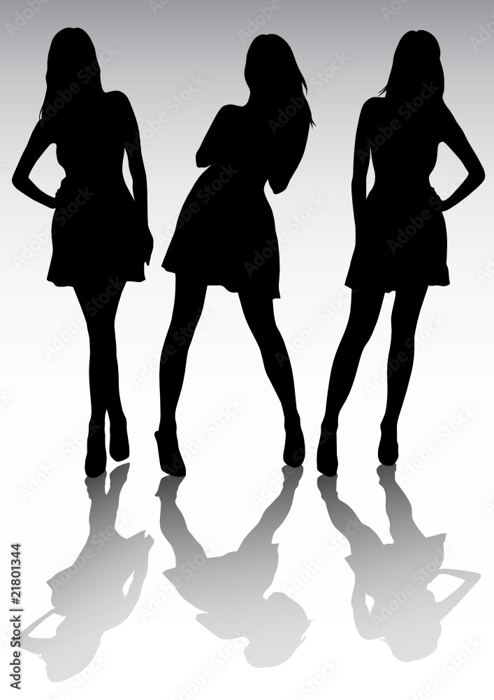 Girls in summer dresses Girls in summer dresses