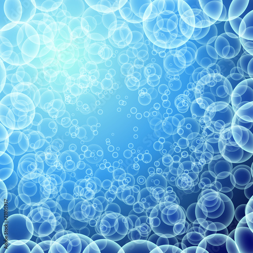 vector illustration of transparent bubbles