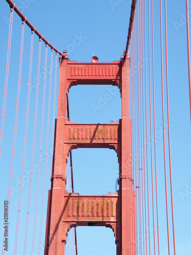Golden Gate Bridge am Pazifik - Brückendetail