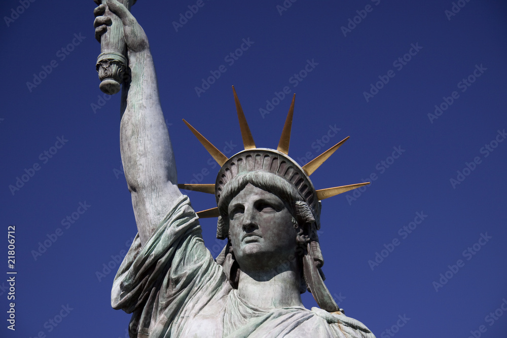 Fototapeta premium 自由の女神の顔アップ