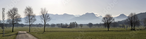 big panorama der chiemgauer berge
